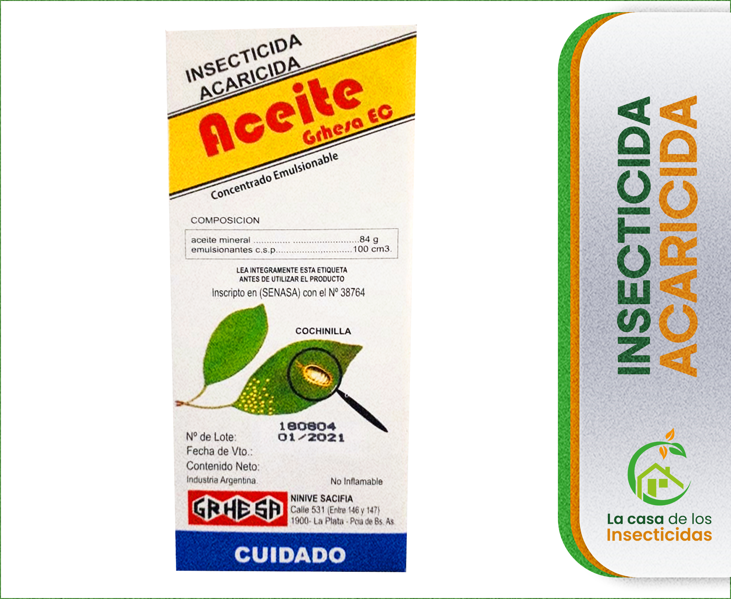 Aceite Emulsionable insecticida Control de Insectos 200cc